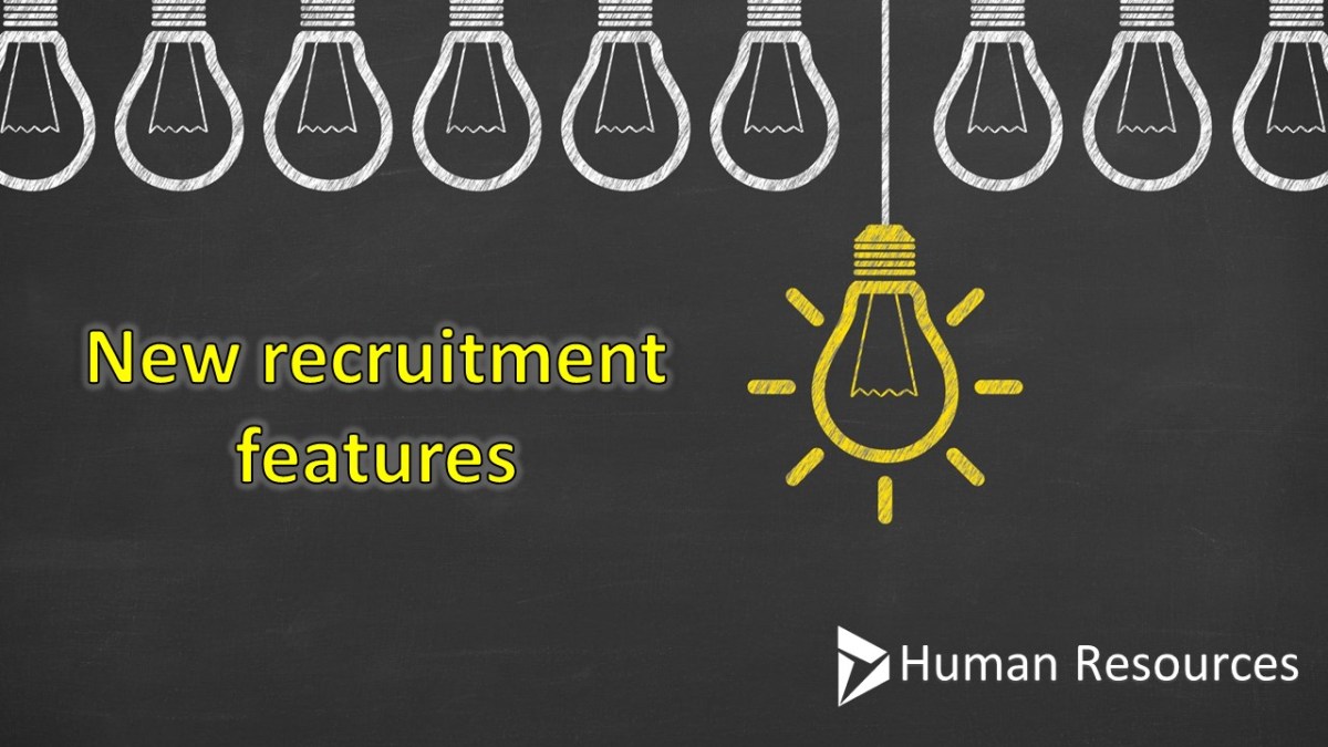 New recruiting features in D365&nbsp;HR